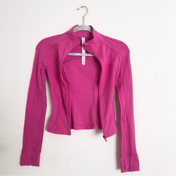Lululemon Cropped Define Jacket Nulu Sonic Pink 0 - Picture 3 of 10